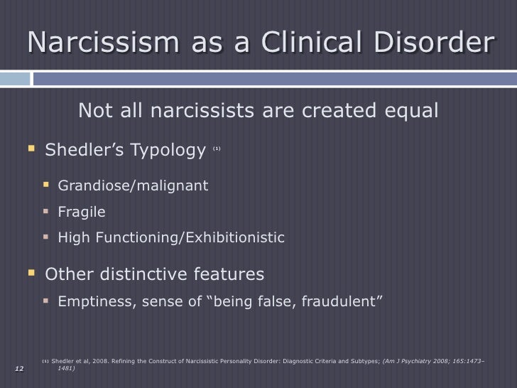 Malignant narcissistic personality